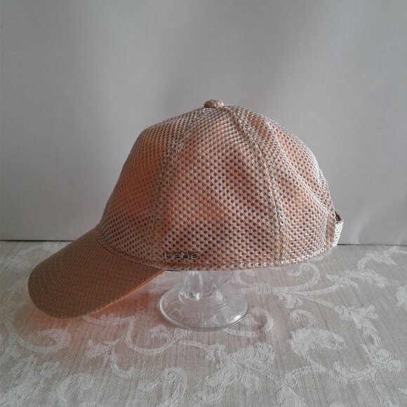 BEBE- Hat Cap Women's Adjustable- beige and orange  NEW - Picture 3 of 5